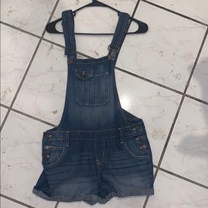 Denim Shorts Overalls